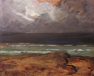 Sturm auf See, Bretagne von Charles Cottet